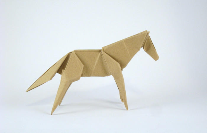 Origami Horse by Jun Maekawa folded by Gilad Aharoni