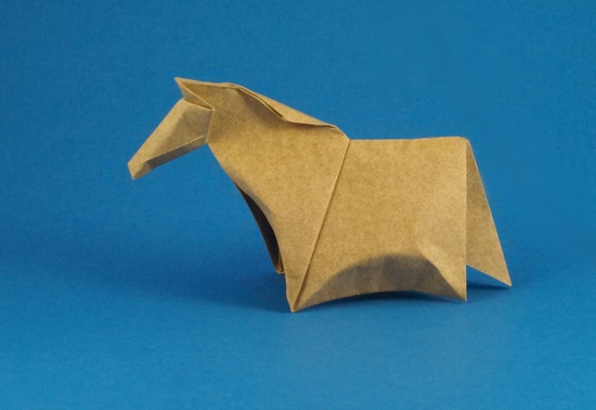Origami Pony by John Montroll folded by Gilad Aharoni