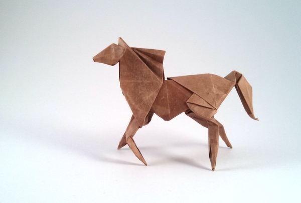 Origami Horse by Davor Vinko folded by Gilad Aharoni