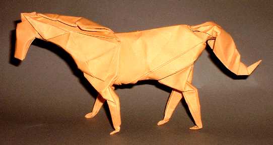 Origami Horse by Jose Anibal Voyer folded by Gilad Aharoni