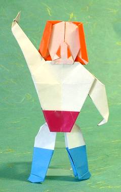 Origami Hulk Hogan by Kimura Yoshihisa folded by Gilad Aharoni