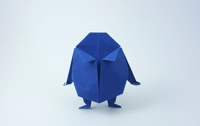 Origami Humpty Dumpty by Sakurai Ryosuke folded by Gilad Aharoni