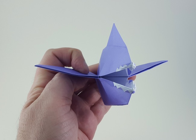 Origami Hungry shark by Jon Tucker folded by Gilad Aharoni