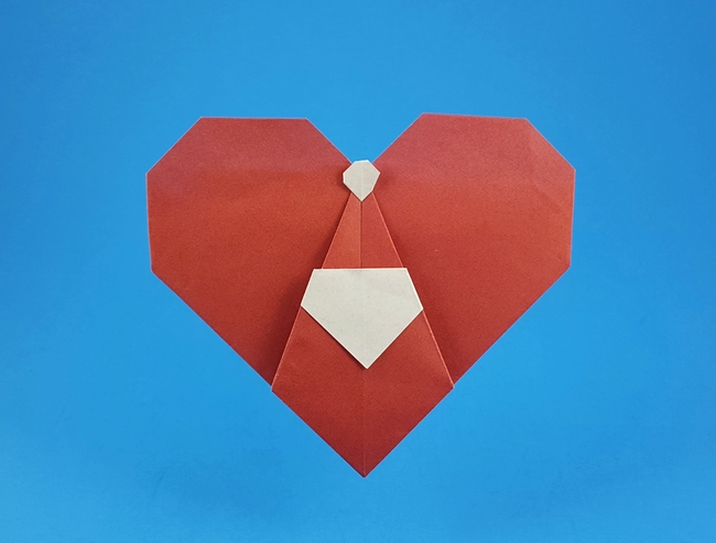 Origami I love Santa by Gilad Aharoni folded by Gilad Aharoni