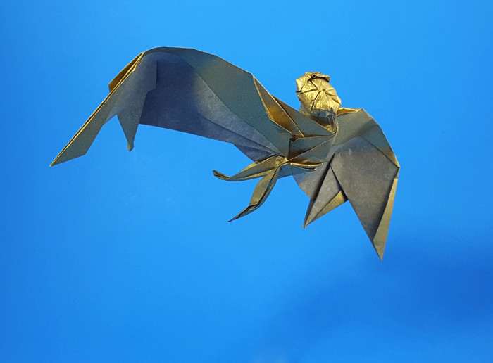 Origami Icarus Mid Air by Joseph Wu folded by Gilad Aharoni