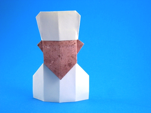 Origami Imam by David Petty folded by Gilad Aharoni