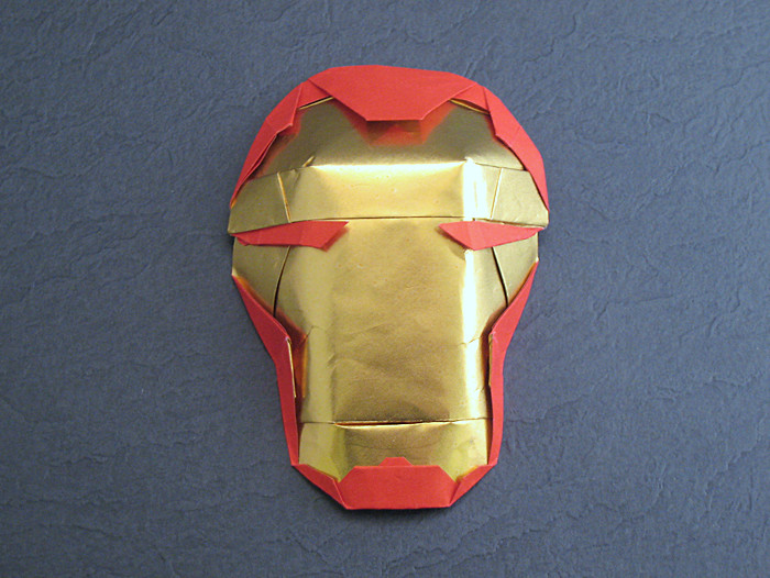 Origami Iron Man - Armor mask by Brian Chan folded by Gilad Aharoni
