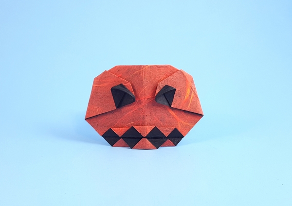 Origami Jack-o'-lantern by Christophe Boudias folded by Gilad Aharoni