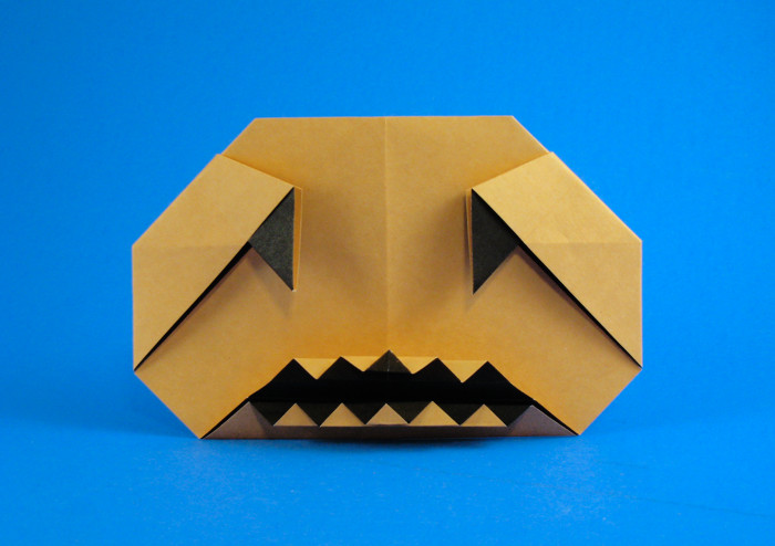 Origami Jack-o'-lantern by Joseph Wu folded by Gilad Aharoni