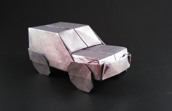 Origami Jeep by Stefan Delecat folded by Gilad Aharoni
