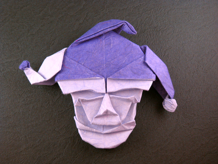 Origami Jester by Gabriel Alvarez Casanovas folded by Gilad Aharoni