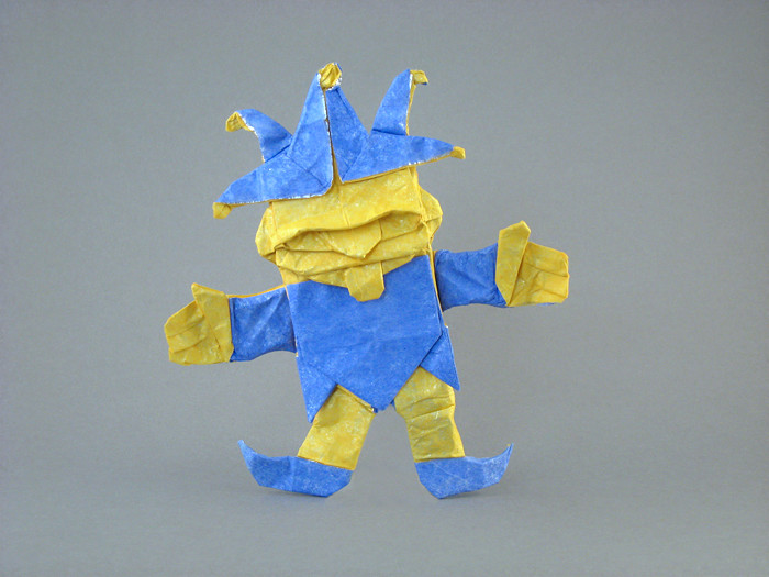 Origami Jester by Fernando Gilgado Gomez folded by Gilad Aharoni