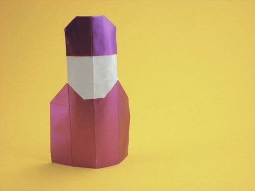 Origami Jockey by David Petty folded by Gilad Aharoni