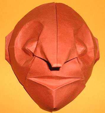 Origami Mask by Eric Joisel folded by Gilad Aharoni