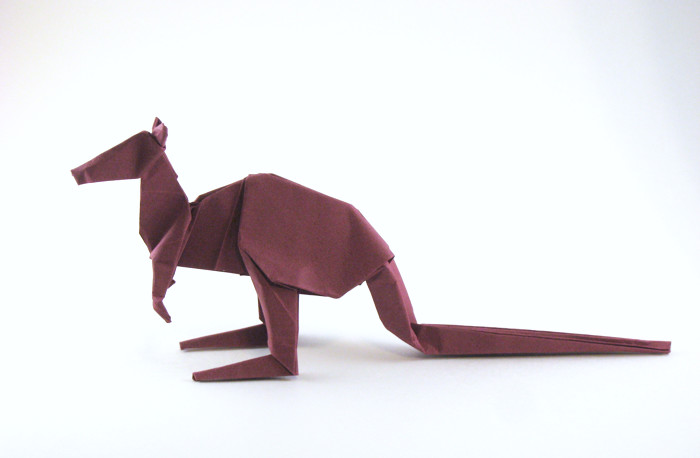 Origami Kangaroo by Steven Casey folded by Gilad Aharoni