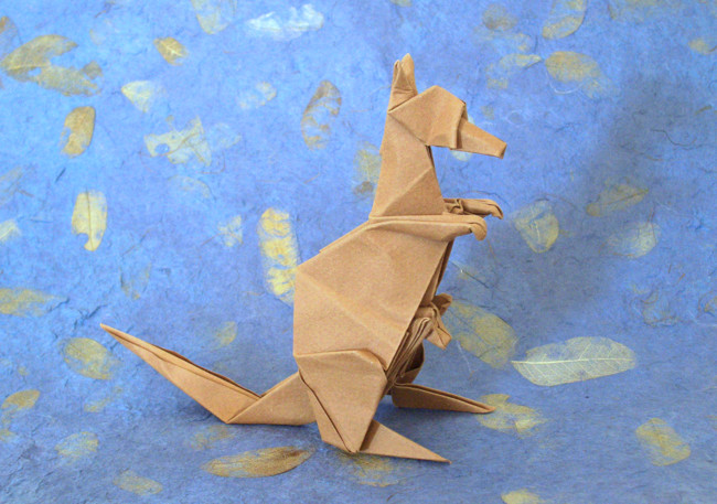 Origami Kangaroo by Peter Engel folded by Gilad Aharoni