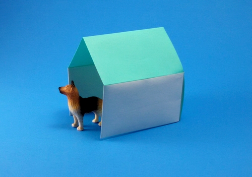 Origami Kennel by Jun Maekawa folded by Gilad Aharoni