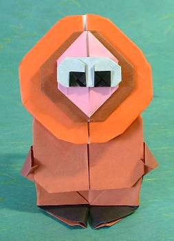 Origami Kenny by Carlos Gonzalez Santamaria (Halle) folded by Gilad Aharoni