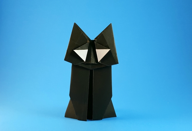 Origami Kitten by Miyajima Noboru folded by Gilad Aharoni