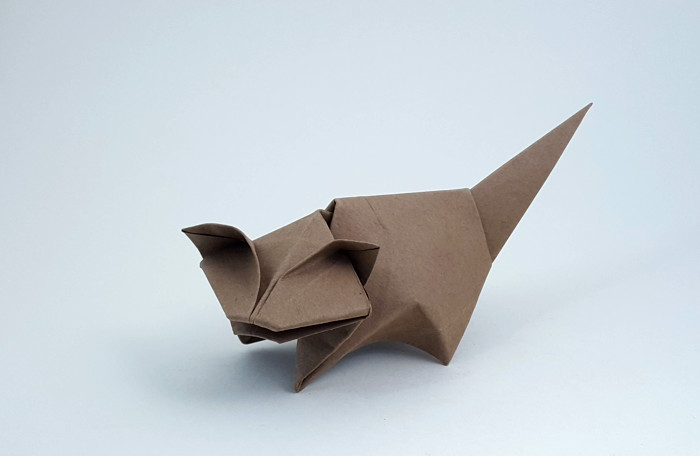 Origami Kitten by Takai Hiroaki folded by Gilad Aharoni