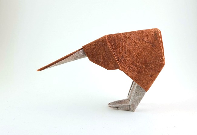 Origami Kiwi by Kamo Hiroo folded by Gilad Aharoni