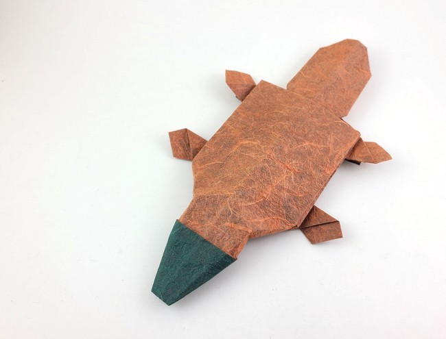 Origami Duck-billed platypus by Matsuno Yukihiko folded by Gilad Aharoni