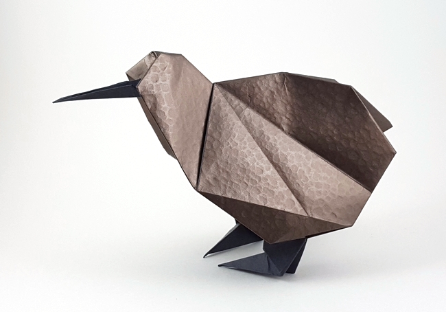 Origami Kiwi by Sakurai Ryosuke folded by Gilad Aharoni