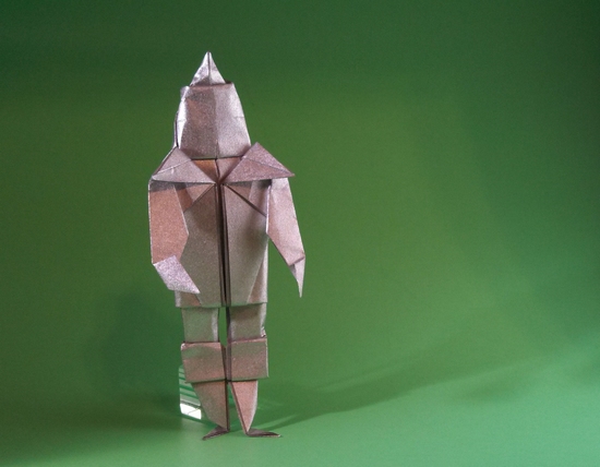 Origami Knight by Mario Adrados Netto folded by Gilad Aharoni