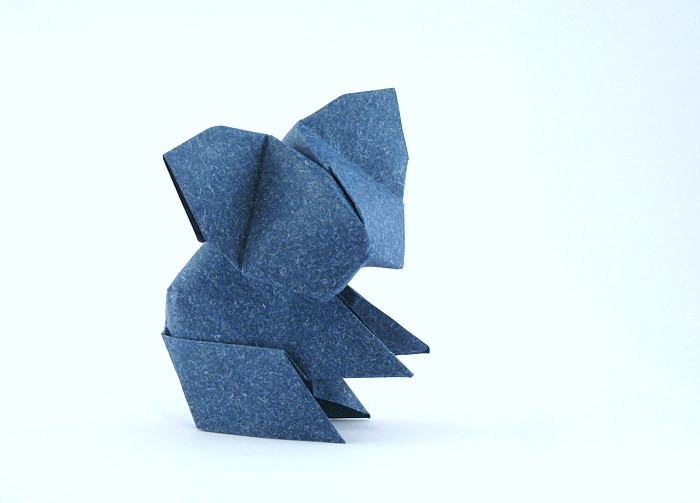 Origami Koala 3 by Edwin Corrie folded by Gilad Aharoni