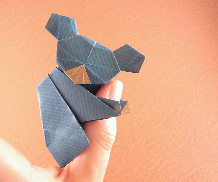 Origami Koala by Watanabe Dai folded by Gilad Aharoni