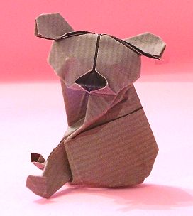 Origami Koala by Alfredo Giunta folded by Gilad Aharoni
