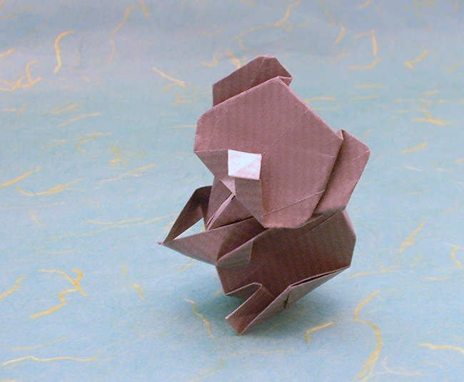 Origami Koala by Yoshihide Momotani folded by Gilad Aharoni