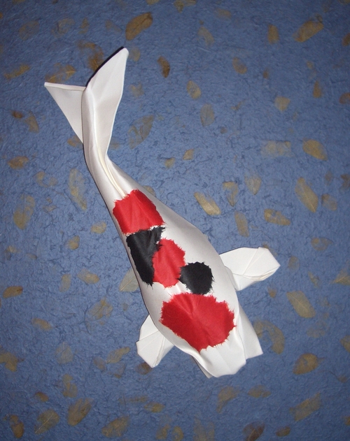 Origami Koi by Michael G. LaFosse folded by Gilad Aharoni