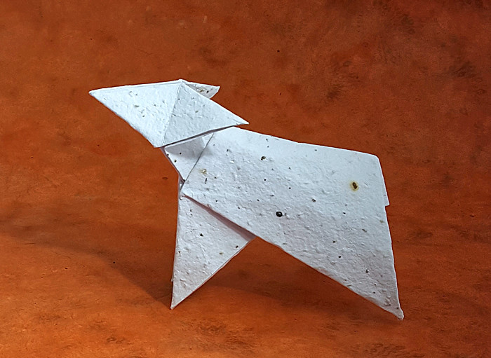 Origami Lamb by David Brill folded by Gilad Aharoni