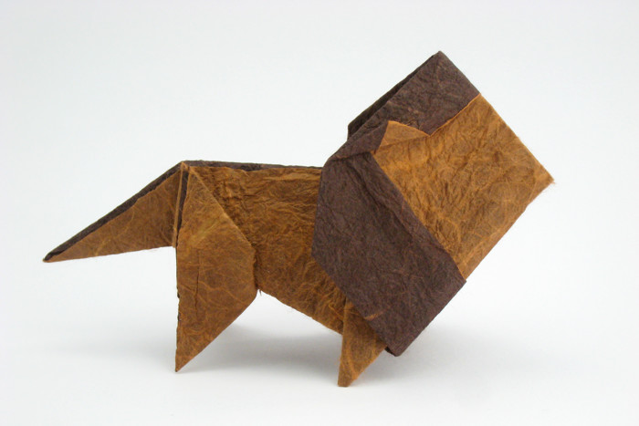 Origami Lion by Matsuno Yukihiko folded by Gilad Aharoni