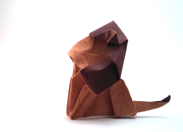 Origami Lion by Zsolt Sebok folded by Gilad Aharoni