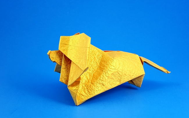 Origami Lion by Kawai Toyoaki folded by Gilad Aharoni
