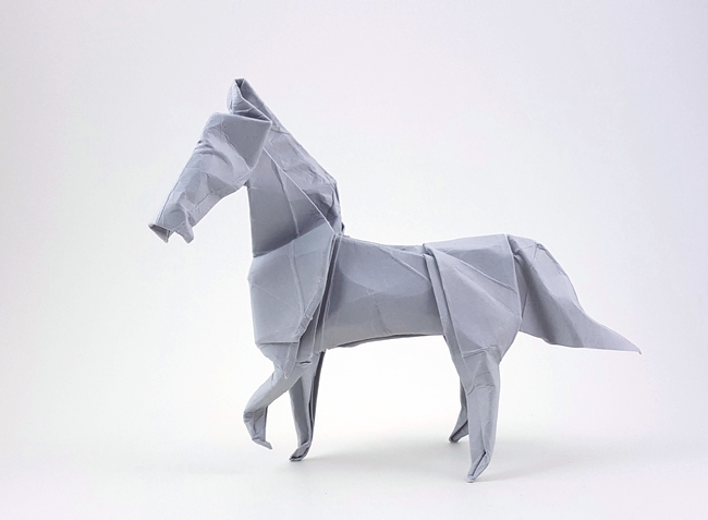 Origami Lippizan by John Montroll folded by Gilad Aharoni
