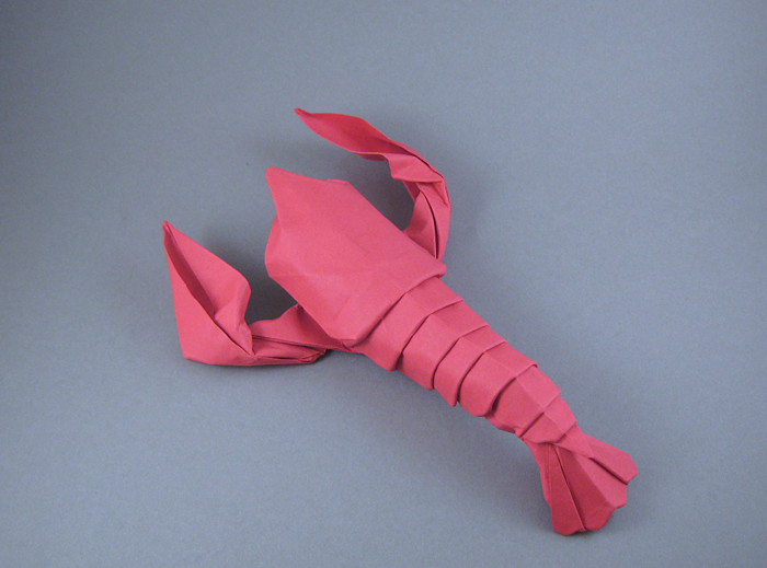 Origami Lobster - American by Michael G. LaFosse folded by Gilad Aharoni