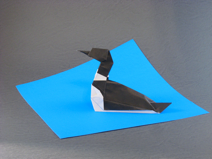 Origami Loon by John Szinger folded by Gilad Aharoni