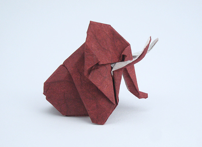Origami Mammoth by Kunihiko Kasahara folded by Gilad Aharoni