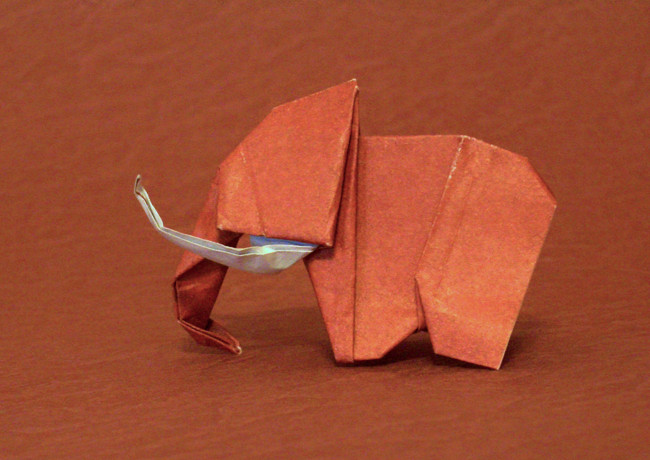 Origami Mammoth by Makoto Yamaguchi folded by Gilad Aharoni