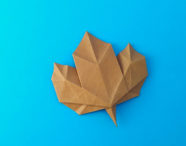 Origami Maple leaf by Michael G. LaFosse folded by Gilad Aharoni