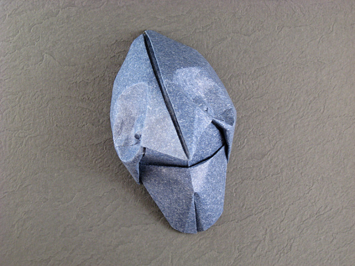 Origami 3D mask base by Eric Joisel folded by Gilad Aharoni