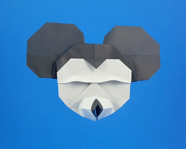 Origami Mickey Mouse by Francesco Miglionico folded by Gilad Aharoni