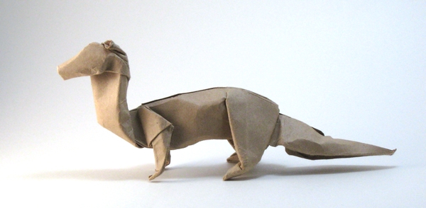 Origami Mink by John Montroll folded by Gilad Aharoni