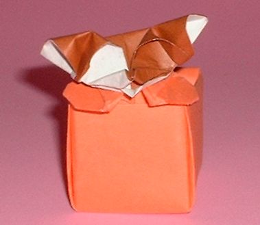 Origami Mogwai (Gremlin) by Mark Leonard folded by Gilad Aharoni