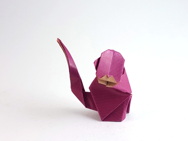 Origami Monkey by Joel Stern folded by Gilad Aharoni