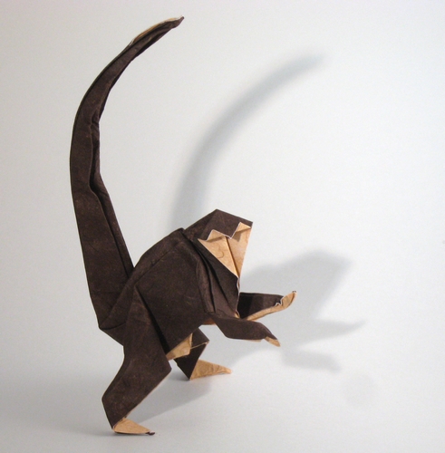 Origami Monkey by Saadya Sternberg folded by Gilad Aharoni