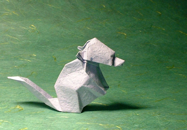 Origami Monkey by Akira Yoshizawa folded by Gilad Aharoni